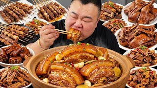 【大胃王挑戰】挑戰花 230 元吃山東特色甏肉！一整塊色澤紅潤軟爛入味，入口即化超解饞，直接抱著啃滿嘴流油太過癮！ ｜Noodle Food Challenge【櫻木花胖】