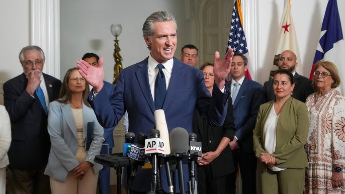 WATCH LIVE: Gov. Gavin Newsom to make 'major announcement' regarding Texas  redistricting efforts - YouTube