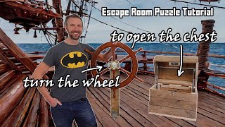 How to make an ESP32 Escape Room Pirate Wheel Puzzle