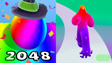 Ball Merge 2048 Vs Blob Runner 3D Android iOS Mobile Gameplay Walkthrough 4177