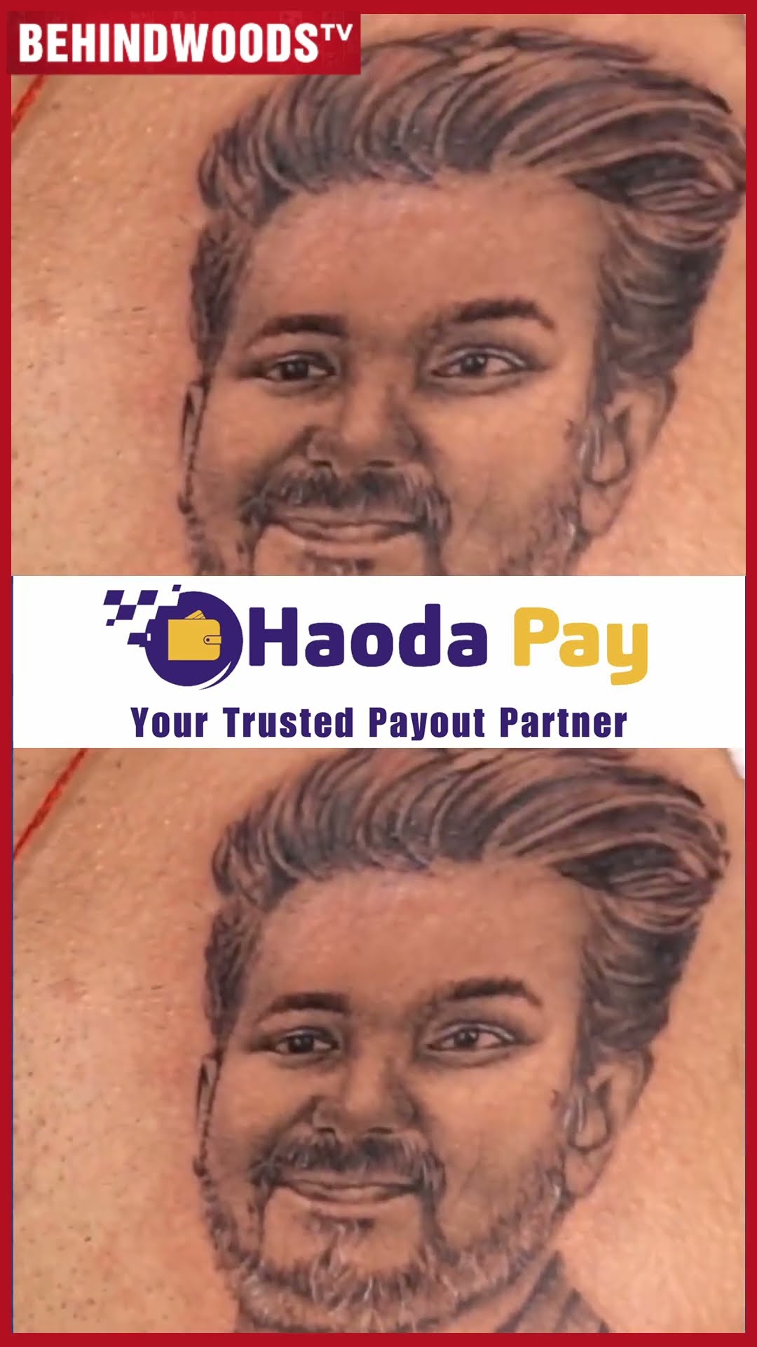 'VIJAY-க்காக 7 மணி நேர வலிய தாங்கிக்கிட்டேன்..' Vijay முகத்தை Tattoo போட்ட Dhadi Balaji