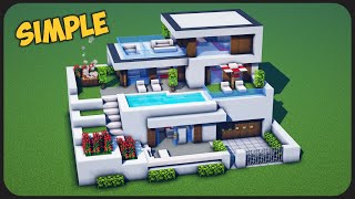 Cara Membuat Rumah Modern Besar 3 Lantai ! || Minecraft Modern Pt.96