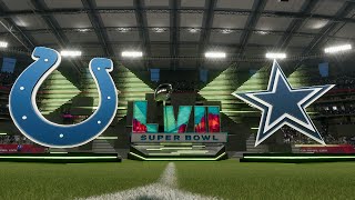 Madden 23 - Indianapolis Colts @ Dallas Cowboys - All Time Teams (Super Bowl)