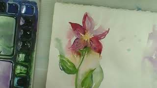 2 of 17 Colour-Drenched Florals: Positive Painting Five Petal Flower, Angela Fehr Legacy Courses
