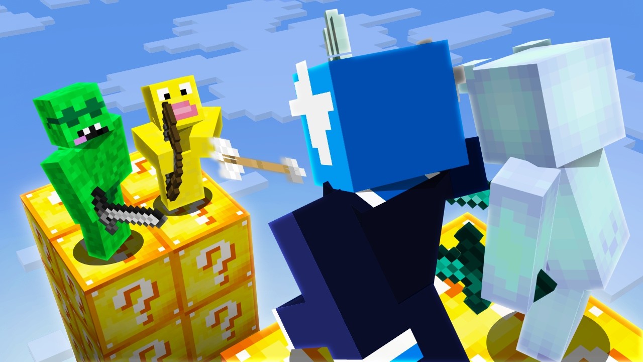 We Tried 2v2 Lucky Block Towers...