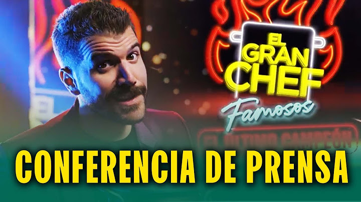 'EL GRAN CHEF FAMOSOS: EL ÚLTIMO CAMPEÓN' | CONFERENCIA EN VIVO