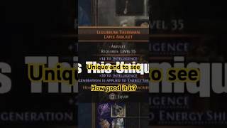 Path Of Exile 2: 'Ligurium Talisman Lapis Amulet' Unique Guide! #pathofexile2 #unique #amulet #guide Path Of Exile 2: 'Ligurium Talisman Lapis Amulet' Unique Guide! #pathofexile2 #unique #amulet #guide