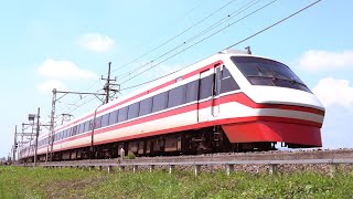 東武200系　特急『りょうもう』　伊勢崎線（県）  /　Tobu 200 series　"Ryomo Express"　　Isesaki Line　Agata.Gunma　【でんしゃしん 動画】