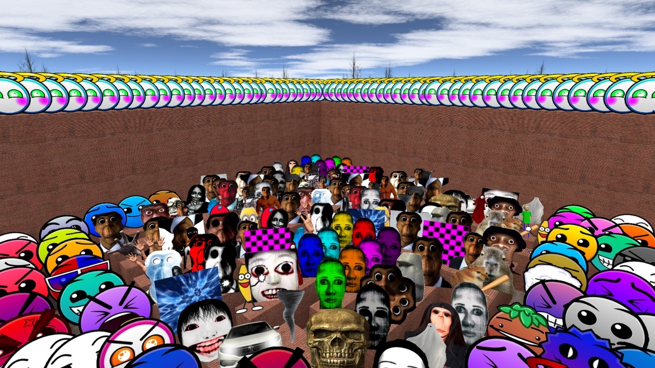 ROSALIA YOSHIE SELENE DELGADO OBANGA HANDS AND UNLIMITED NEXTBOT IN MAZE #GmoD #NeXtBotS