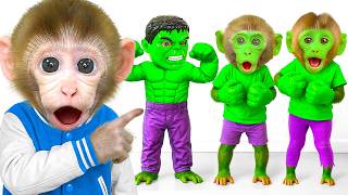 Mono Choco Y El Ejército Superhéroes Verdes Un Día En Bosque Lleno De Misterio | CHOCO Challenge ESP