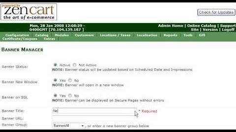How to manage your banners in ZenCart