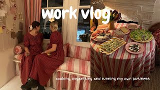 Work vlog | how I cook for fashion brands and run my own events