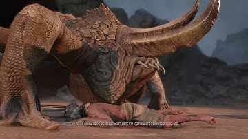 The Technomancer - Escort In The Desert: Rover Cutscene, Escape Mutants Chat, Giant Beetle Bossfight