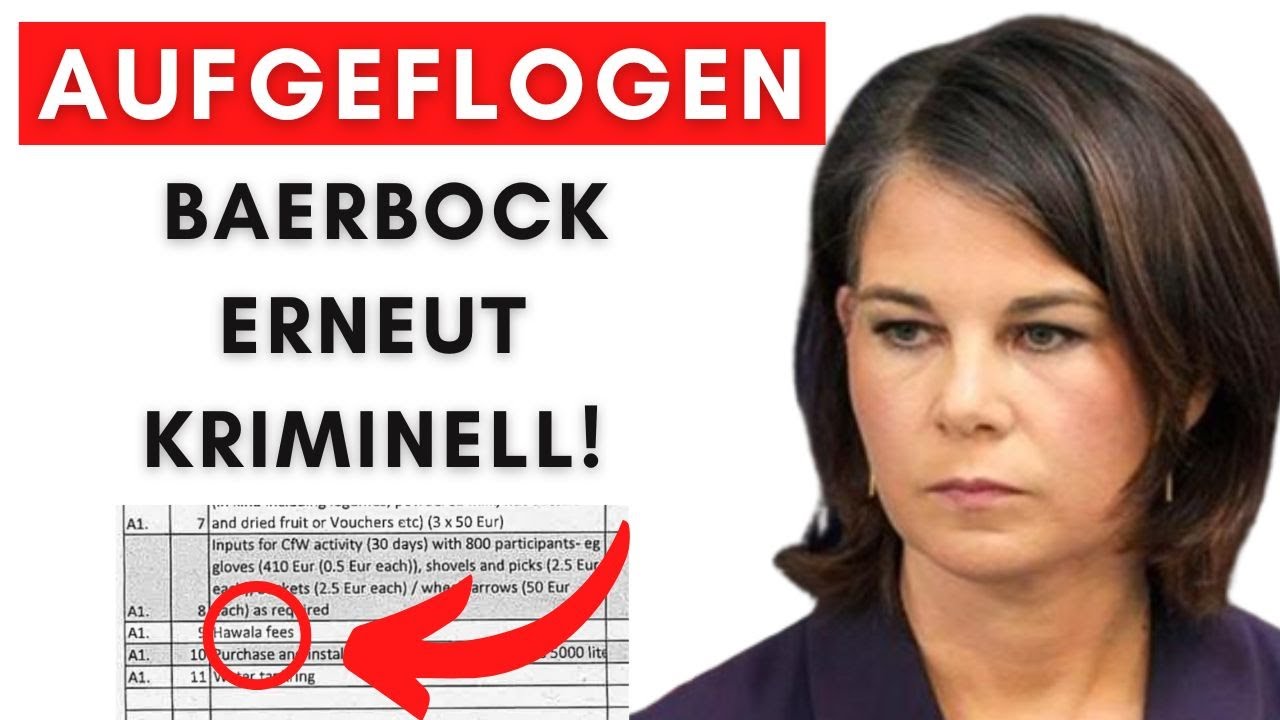 💥Aufgeflogen! Baerbock SKANDALÖS!! Sie nutzt kriminelles Hawala-Banking