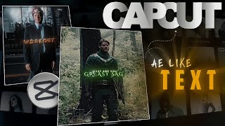 ✨️How To Make VIRAL AE-Style Text In CapCut! 🔥
