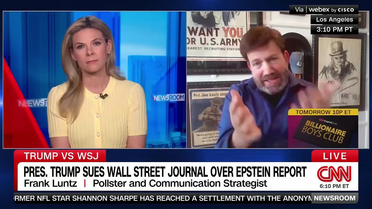 Фрэнк Ланц обсуждает дело Эпштейна и его приоритет для избирателей