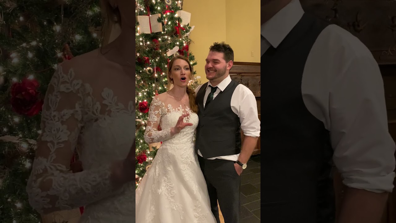 Mike and Marielle Christmas Wedding DJ Review   Stroudsmoor Inn Stroudsburg, Pa #wedding #dj