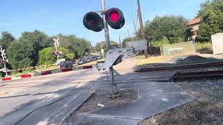 Northbound Amtrak Texas eagle 22 train at dittmar road in south Austin Texas on 8/22/26