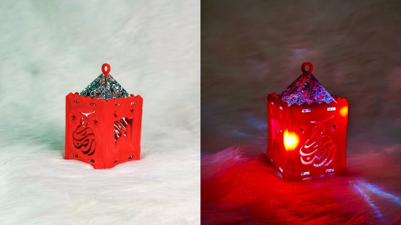 فانوس رمضان من الريزن - طريقة عمل فانوس ريزن - قالب سيليكون فانوس التجميع بشكل جديد