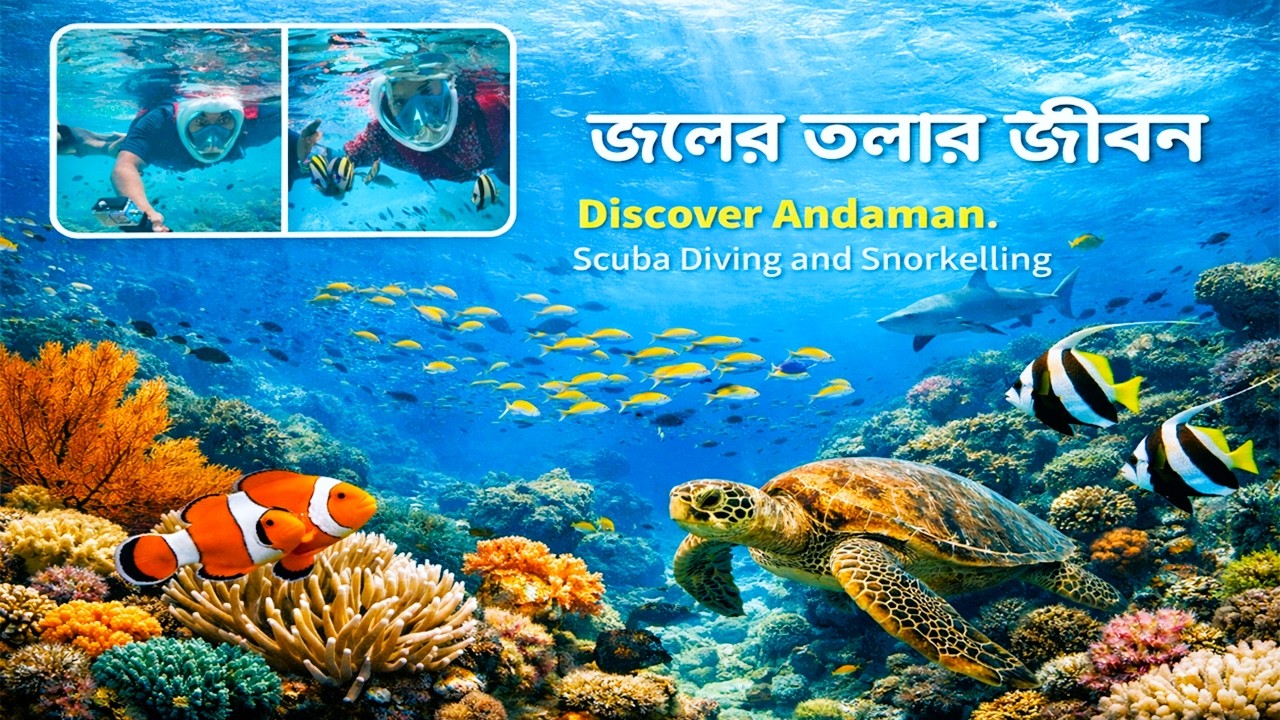 জলের তলায় জীবনের সন্ধানে | Underwater Life of Andaman | Scuba Diving & Snorkelling