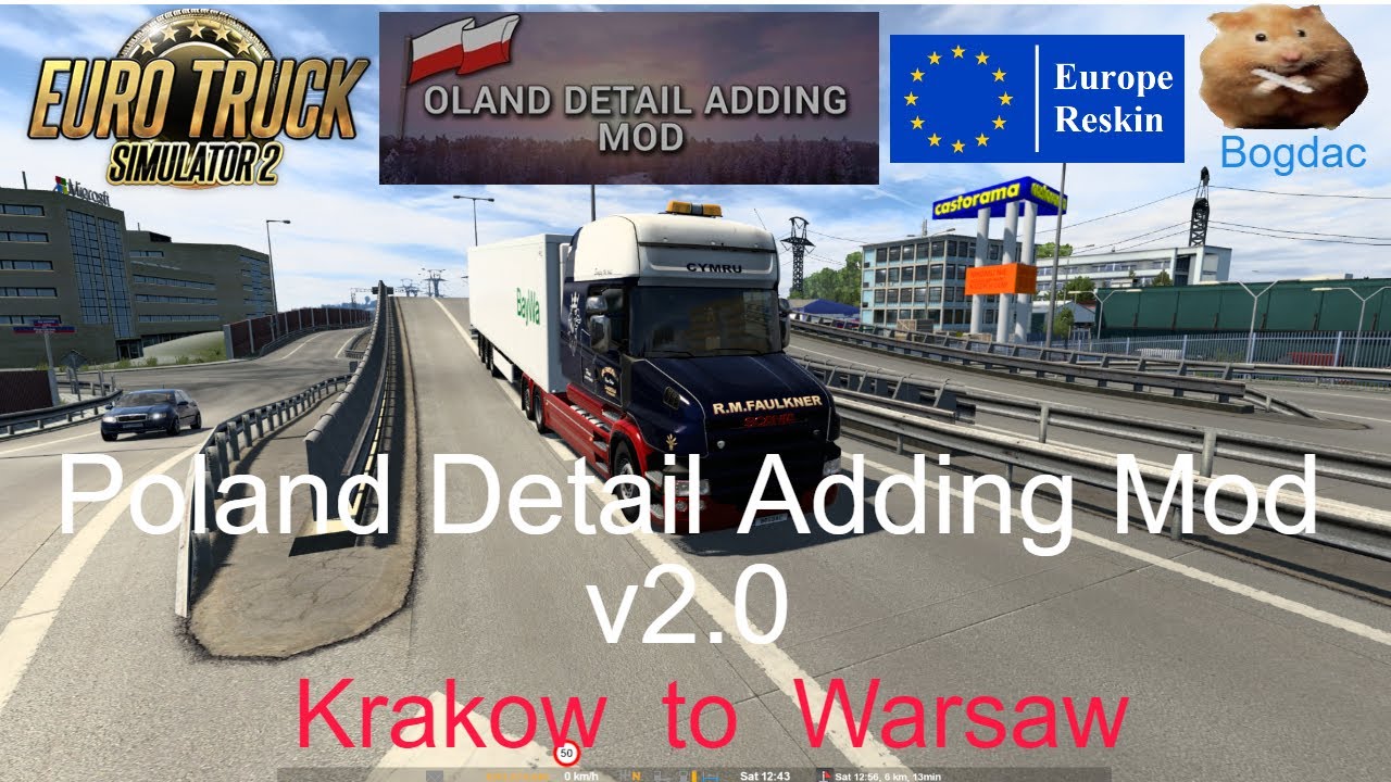 ETS2 1.40  Poland Detail-Adding Mod 2.0 with Europe Reskin1.1