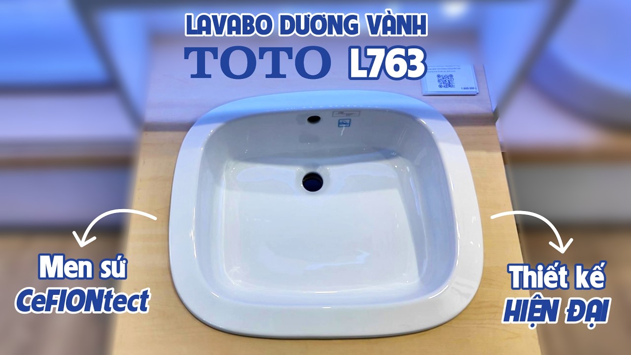 Chậu lavabo dương vành TOTO L763 (LT763)