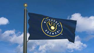 Milwaukee Brewers Flag Logo Animation (moving clouds) Update