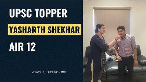 Geography Topper YASHARTH SHEKHAR (AIR 12) #YasharthShekhar #upsctopper  #geographyoptional