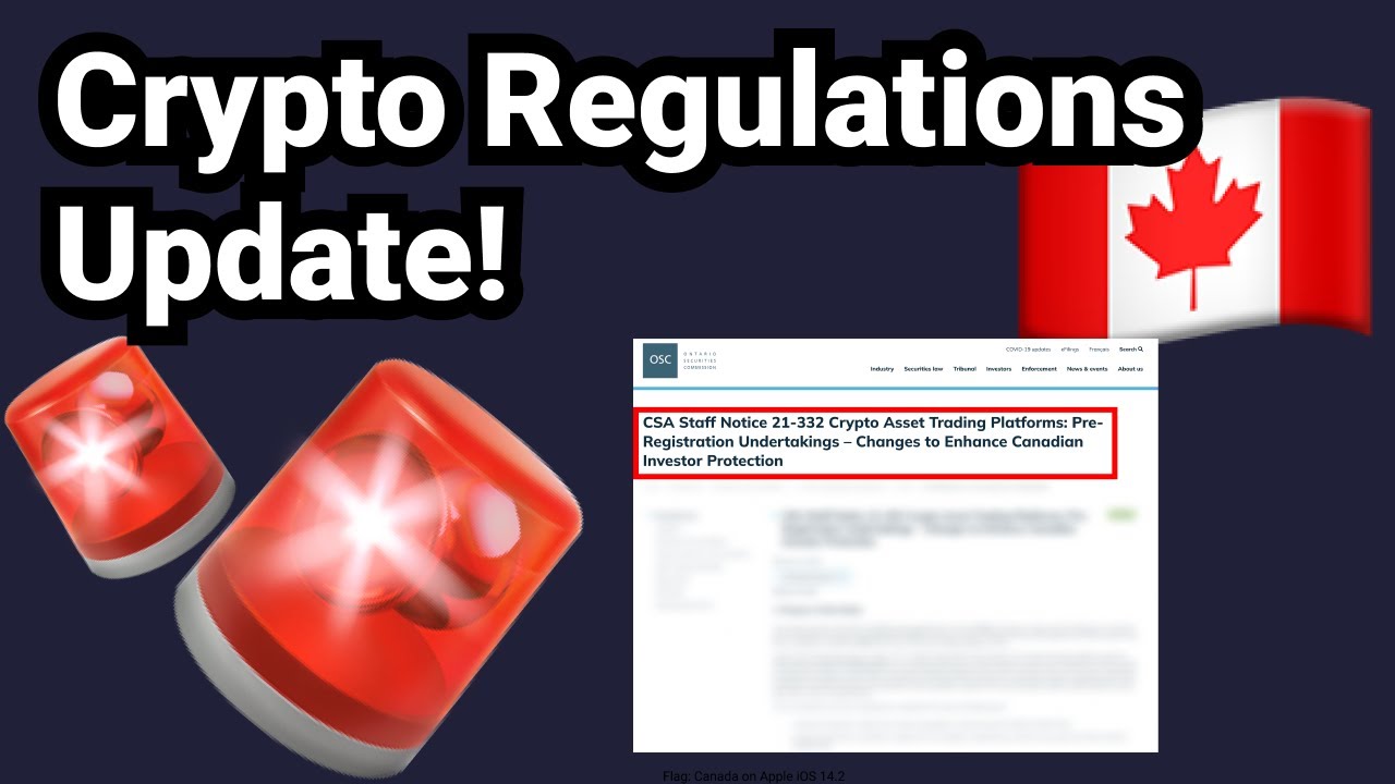 Crypto Regulation Canada Update YouTube