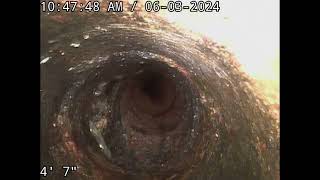 Coos county nursing home inside sewer inspection pipe is failed