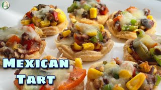 Mexican Tart Recipe - Vegetarian Tart recipe | No Onion No Garlic Mexican Recipe - Sattvik Kitchen