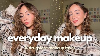 my everyday fall makeup routine *easy & natural* + my drugstore makeup favorites