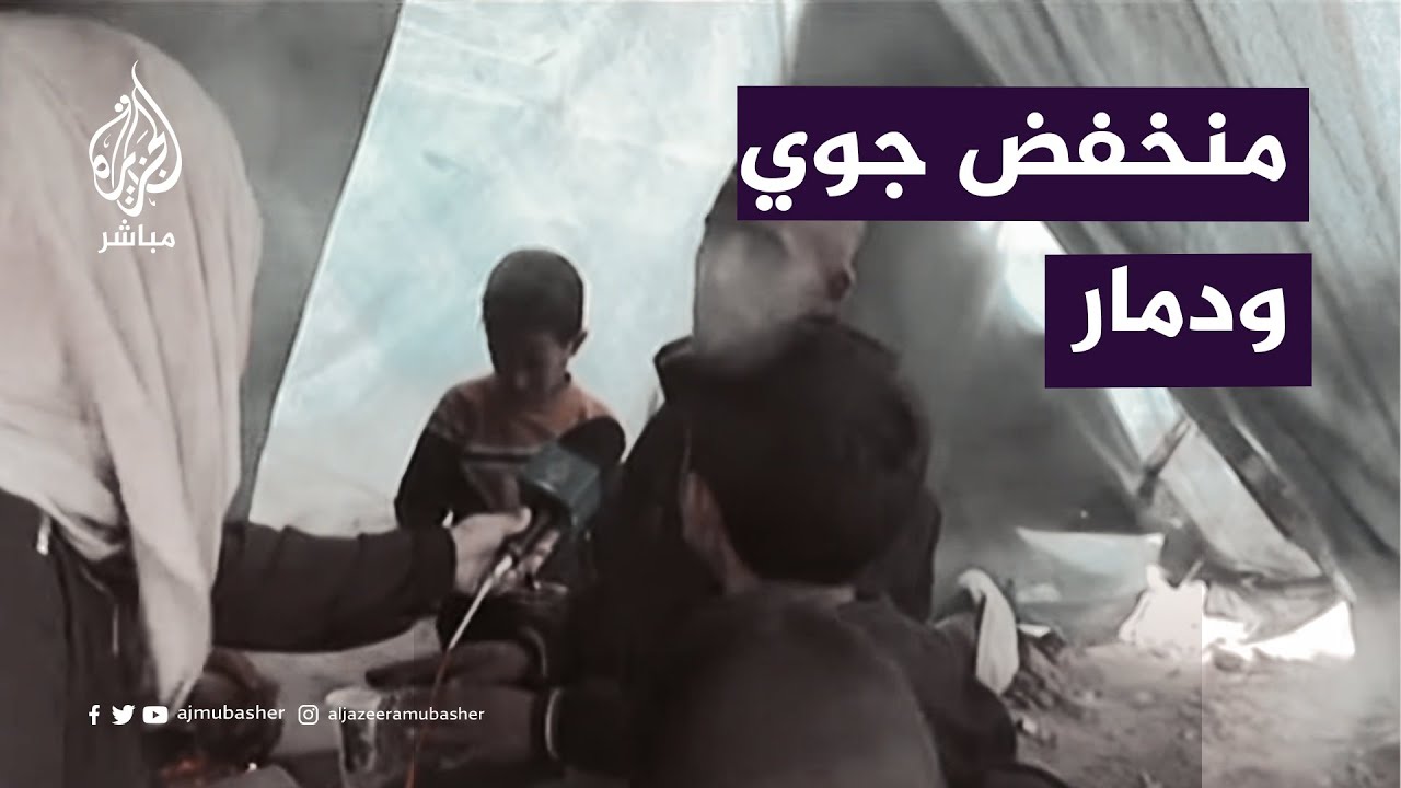 منخفض جوي ودمار.. معانا أهالي غزة في دير البلح