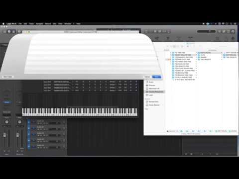 Add Samples, Create Instrument, EXS24 Sampler, Logic Pro X