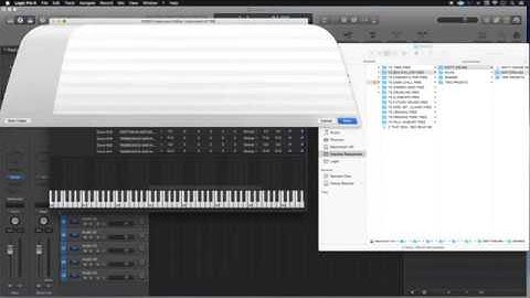 Add Samples, Create Instrument, EXS24 Sampler, Logic Pro X