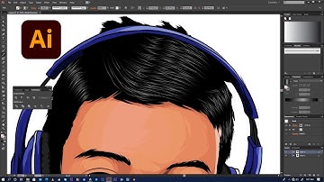 Adobe illustrator tutorial: How to make hair vector step by step in adobe illustrator tutorial