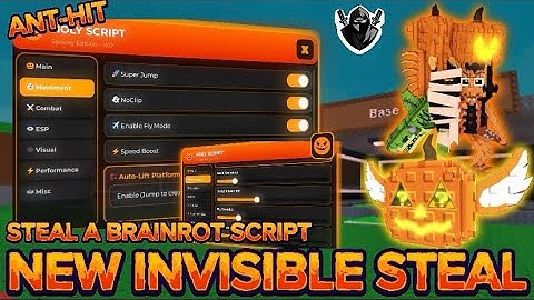  *NEW* 🔥Steal A Brainrot Script *NO KEY* -Instant Steal/Invisible Steal Pastebin Link - Rebirth 16 💫