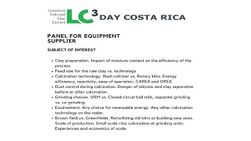 Development of Key Technology & Equipment for Calcined Clay of Sinoma by Mr. Sun Haiquan