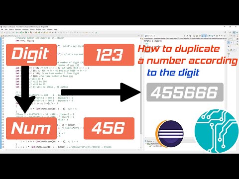 How to duplicate a number according to the digit #java #eclipse