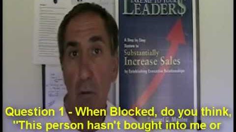 C-Level Selling: Gatekeepers 1, No Need to Go Beyond