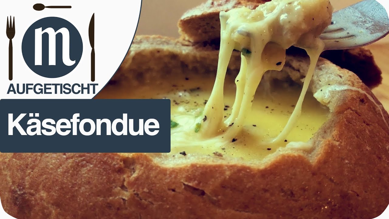 Käsefondue im Brotlaib