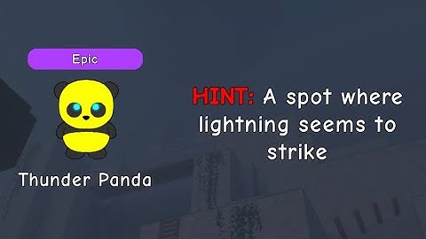 How To Get The “Thunder” Panda | Find The Pandas #roblox #panda