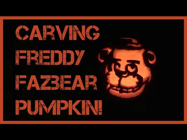 CARVING FREDDY FAZBEAR PUMPKIN! - YouTube carving-freddy-fazbear-pumpkin-youtube