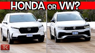 2023 Honda CRV vs Volkswagen Tiguan  Which Sensible Crossover is Better?