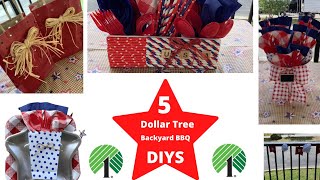 Five Dollar Tree Backyard BBQ DIYS/5 under $5 challenge