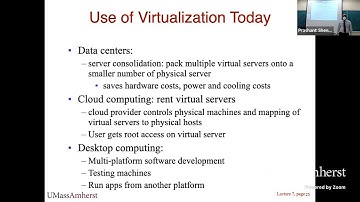 UMass CS 677 - Spring 22 - Lecture 8 - Virtualization