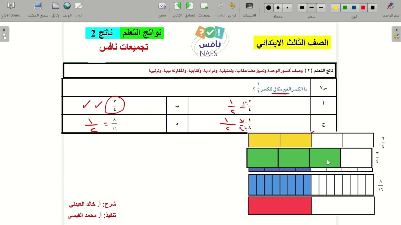 نافس الصف الثالث ناتج التعلم 2