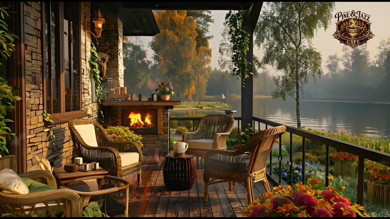 Calm Afternoon Jazz by the Lake ☕ Smooth Jazz Music for Work & Focus | Pine & Jazz Coffee