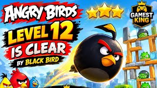Angry Birds Level 12 Complete | Black Bird Power 🔥 | Level 12 Gameplay | Gamest King screenshot 4