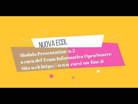 Nuova ECDL - Modulo Presentation  n.3